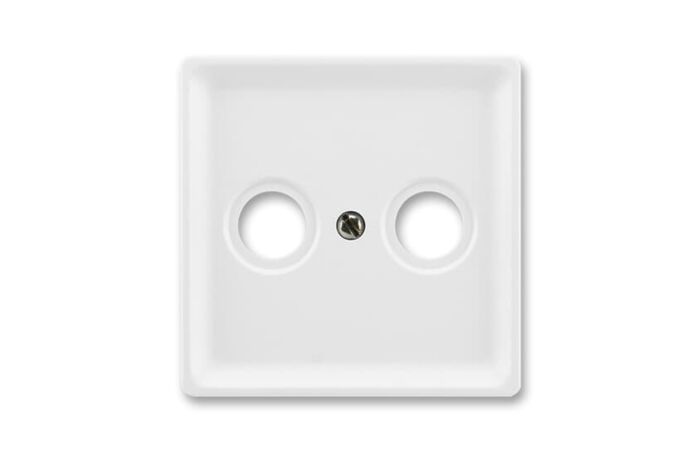 ABB CLASSIC Kryt 5011C-A200 B1 zásuvky anténní TV + R 66 x 66 x 12,7mm, bílá mat