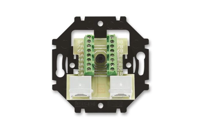 ABB Tělo 5013U-A00152 dvojité telefonní ISDN zásuvky, průchozí