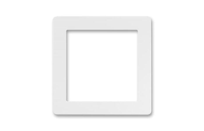 ABB Kryt SWING 5016G-A00070 B1 přístroje osvětlení s LED nebo adaptéru PROFIL 45, bílá