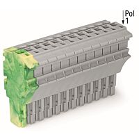 WAGO Svorka 2022-114/000-037 1vodičová pružinová Push-in CAGE CLAMP®, 4 mm², šedá/zelenožlutá