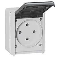 055875 PLX ZÁS. IP44 3P+T 32A ŠEDÁ