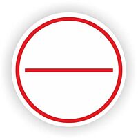 CIMCO Sada plaket 2-pól červená (60 ks)