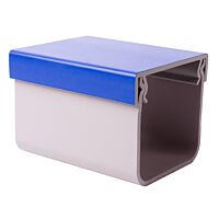 KOPOS Kanál KOPOKAN 2_CD, PVC, šedá/modrá, délka 2m