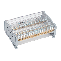 MOREK Blok MOBLOCK MAB 125A-15 (4 pól) distribuční, 2x35 + 2x25 + 11x6mm²