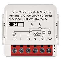 GOSMART MODUL SPÍNACÍ 2CH LN IP-2202SW W