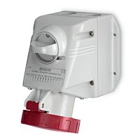 Zásuvka SCAME 32A 3P+E 400V IP67 nástěn.