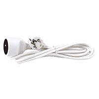 EMOS Přívod prodlužovací 3m 1zásuvka-spojka 250V/10A plast IP20 bílá (H05VVF3G 3x1,0)