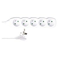 EMOS Přívod prodlužovací 3m 5zásuvka 250V/16A IP20 bílá