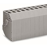 WAGO Svorka 711-138 transformátorová 8pólová připojení vodičů CAGE CLAMP®, šedá