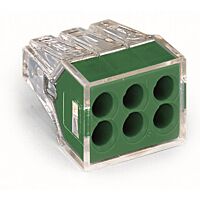 WAGO Svorka 773-116 Spojovací krabicová pro plné a vícedrátové vodiče Max. 2,5 mm² Transparentní