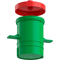 KAISER Krabice stropní hloubka 100 mm pro dodatečné vybavení, do betonu