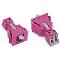 890-792 Snap-in version 2-pole, pink