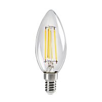 KANLUX Žárovka LED 4,5W-40 E14 4000K svíčka čirá Filament