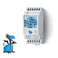 FINDER Časové relé 840200240000, MF, 2P/16A, 12-24V AC/DC