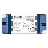 MCLED Napaječ LED 24V/0,5A ML-732.070.11.1 IP20, plastové provedení se svorkovnicí