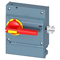 SIEMENS Čelní otočný pohon nouzové vypnutí s uzamykáním dveří IEC IP30/40 3VA9687-0EK25