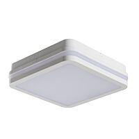 KANLUX Svítidlo LED BENO čtverec 18W 1550lm 4000K s čidlem IP54 bílá