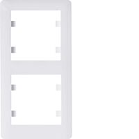 HAGER Rámeček LUMINA Soul WL5120 2násobný svislý IP20 bílá lesk