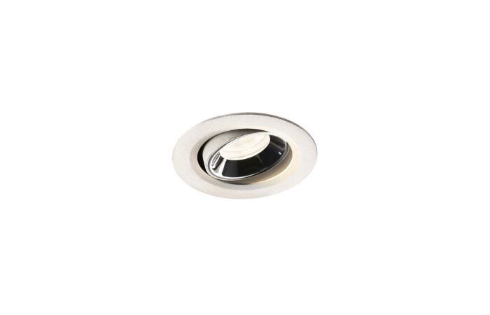 NUMINOS® MOVE XS, zápustné stropní svítidlo bílé/chrom 4000 K 40°