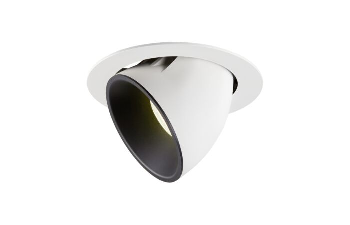 NUMINOS® GIMBLE XL, zápustné stropní svítidlo bílé/černé 4000 K 20°