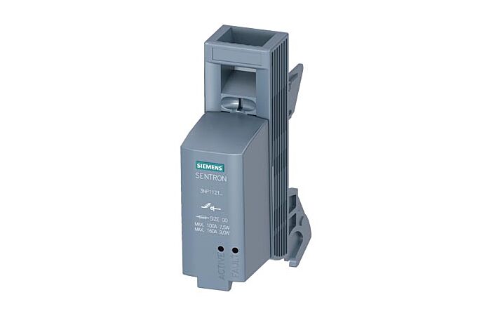 SIEMENS Víko se signalizací stavu pojistek velikost 000, 1pól, se signalizací EFM15, AC 24-230 V / DC 24-250 V (L+ L-) typ 3NP1921-1GB43