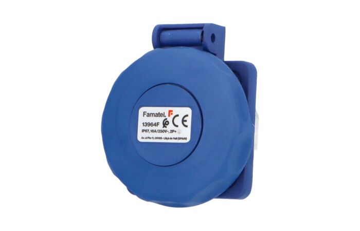 FAMATEL Zásuvka vestavná 13964-F 250V/16A s ochranným kolíkem IP67