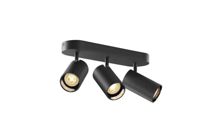 SLV Svítidlo ASTO TUBE 10Wx3 GU10 stropní IP20 černá