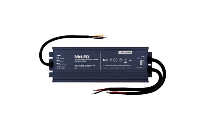 MCLED Napaječ LED 400W 12V/33,33A IP67 ML-732.111.39.0
