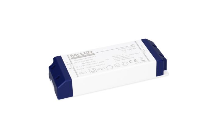 MCLED Zdroj napájecí 260W 6A DC12V/21 plastové provedení se svorkovnicí IP20