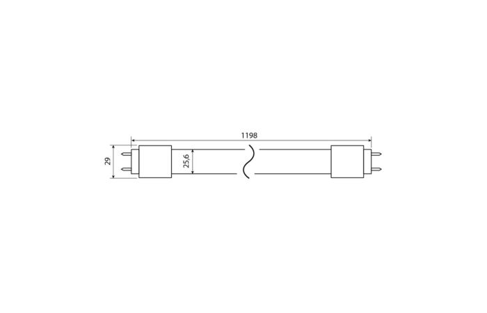MCLED Trubice LED 20W T8 2600lm 4000K 1200mm
