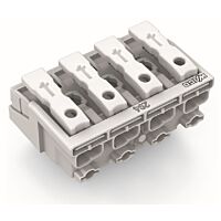 WAGO Svorka 294-4004 pro připojení svítidla Tlačítko, externí Bez kontaktu PE, bílá