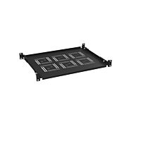 SOLARIX Police 19" 1U 350mm pevná BK úchyt na přední a zadní lišty UP-13-B
