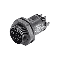 WIELAND Zásuvka 96.051.5053.1 vestavná 5pól M25 černá