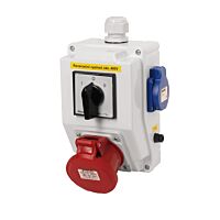 FAMATEL Kombinace SB310 2xzásuvka +spínač IP44