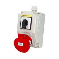 FAMATEL Krabice zásuvková 0-1 SB005 se spínačem 1x400V/32A/5 IP44