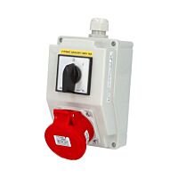 FAMATEL Kombinace SB201 1zás.+spínač IP44