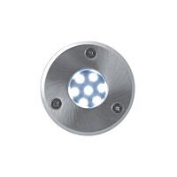 PANLUX Svítidlo 7LED ROAD 0,5W 230VAC studená bílá pojezdové IP67 stříbrná