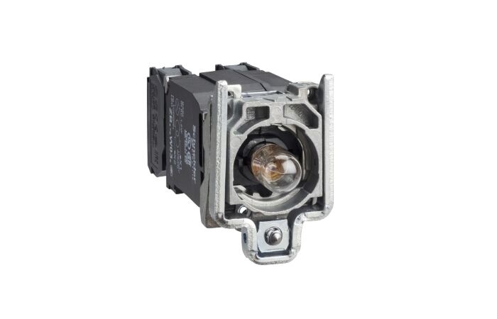 SCHNEIDER ZB4BW035 Polosestava objímky, 1 Z + 1 V,