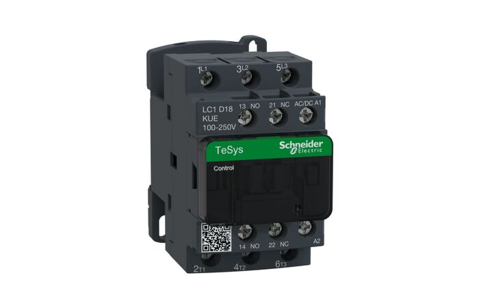 SCHNEIDER LC1D18KUE TeSys D Green 3P 18A 100 - 250