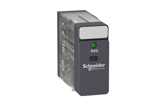 SCHNEIDER RXG23BD 2 V/Z kontakty, 5 A, 24 V DC, LE
