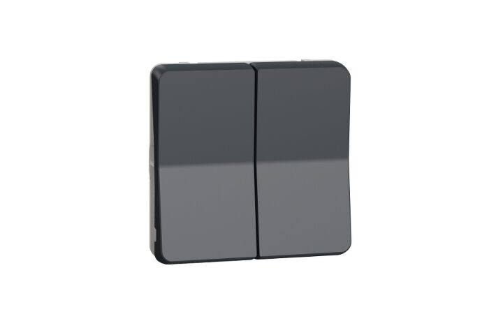 SCHNEIDER Spínač MUR35042 tlač.žaluz. IP55 šedá