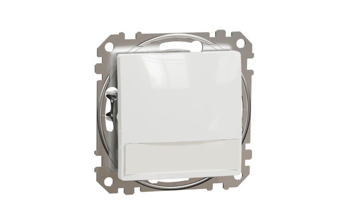 SCHNEIDER Sedna Design & Elements Tlačítko 12V kontr. popis pole bílá