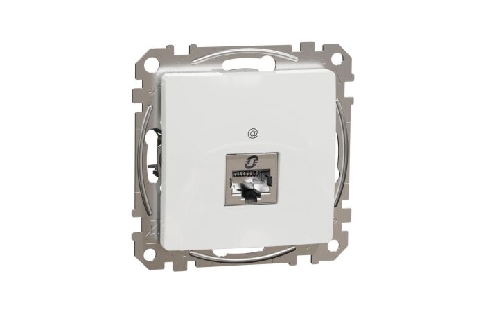 SCHNEIDER Sedna Design & Elements Datová zásuvka 1xRJ45 kat. 6A STP bílá