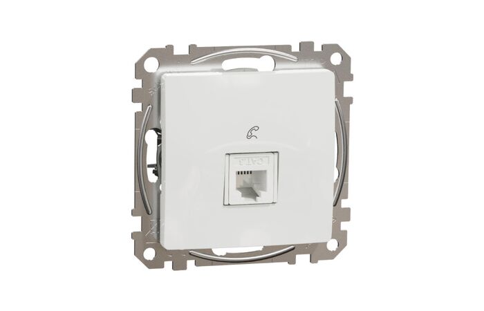 SCHNEIDER Sedna Design & Elements Telefonní zásuvka 1xRJ11 bílá