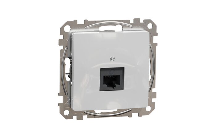 SCHNEIDER Sedna Design & Elements Datová zásuvka 1xRJ45 kat. 6A UTP alu