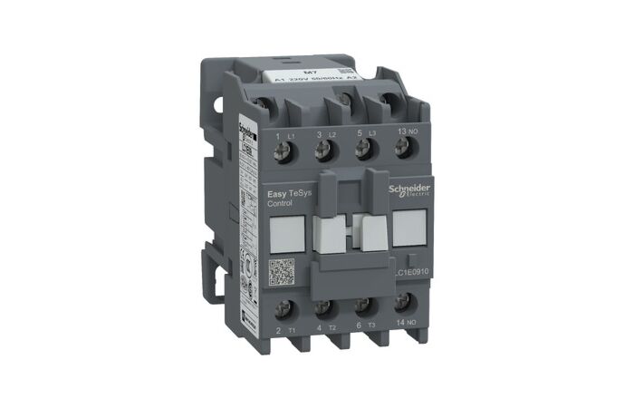 SCHNEIDER Easy TeSys LC1E0910M7 Stykač 3P, AC-3, 9A, 220V AC cívka, 50/60Hz, 1Z