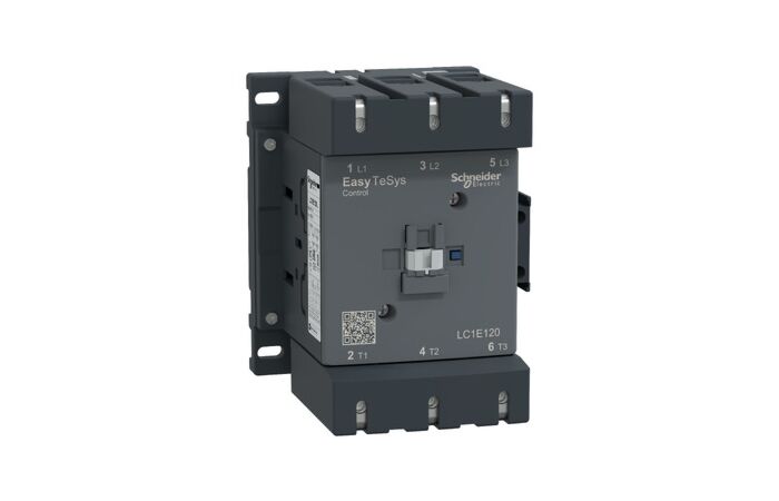 SCHNEIDER Easy TeSys LC1E120M6 Stykač 3P, AC-3, 120A, 220V AC cívka, 60Hz, 1Z+1V