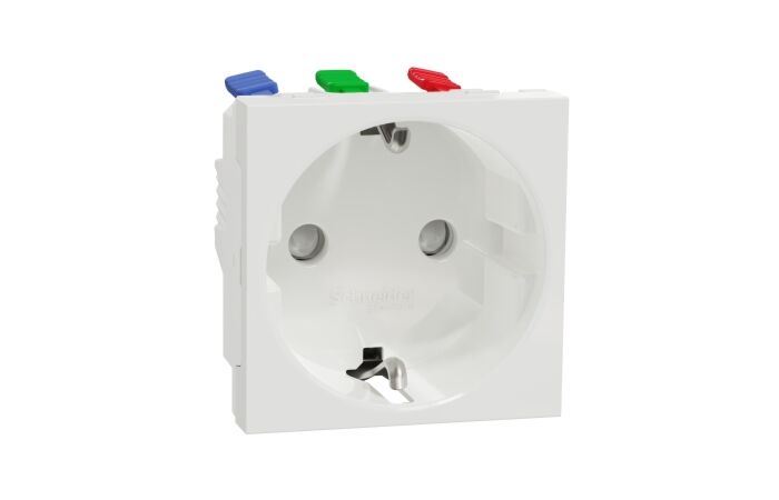 UZásuvka SCHUKO 2P+E 250V/16A clonky