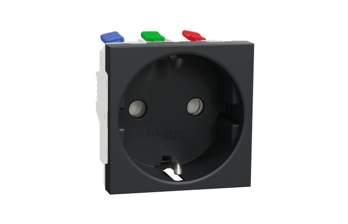 Unica - Zásuvka SCHUKO 2P+E 250V/16A, cl
