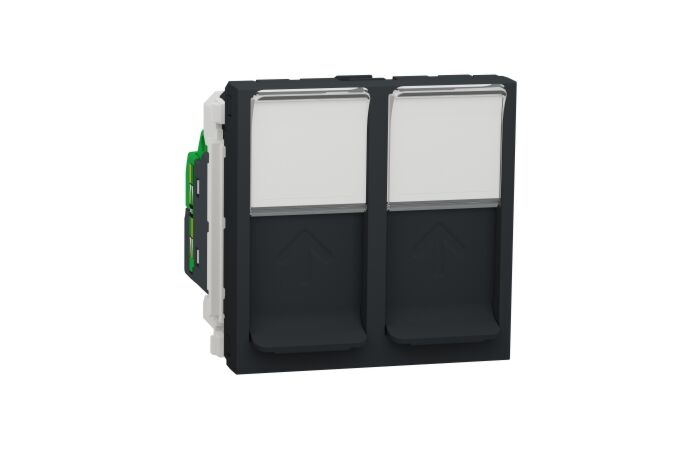 Zásuvka Unica dat. 2xRJ45 Kat.6 STP